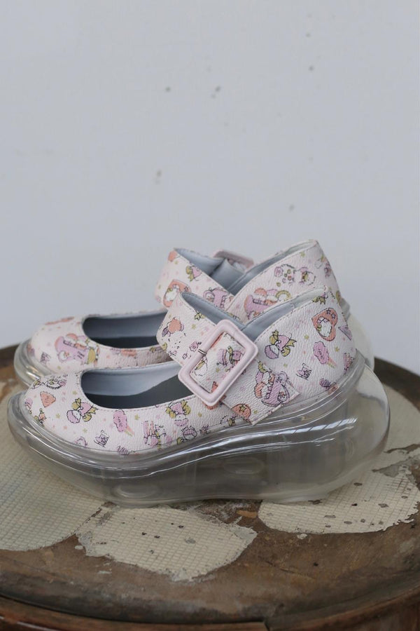 Jenny Fax Japanese transparent air cushion original Mary Jane height increasing shoes series collection JF-JFAW22SHOES03-KT cartoon PJF4